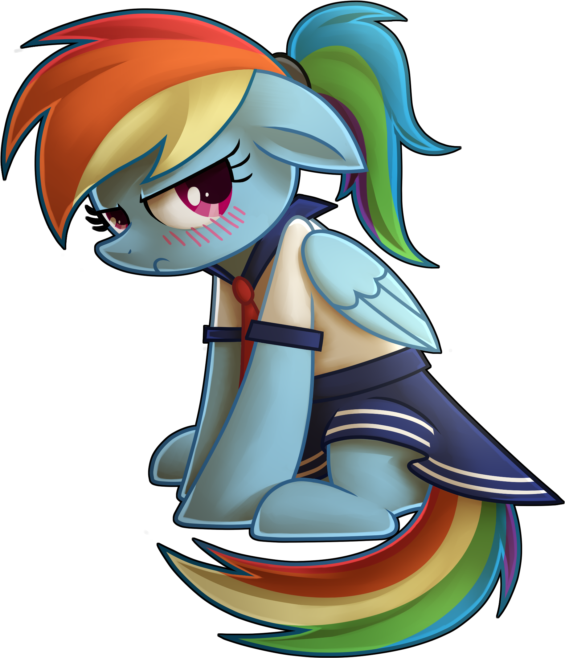 My Little Pony - Mlp Rainbow Dash School (1887x2160), Png Download