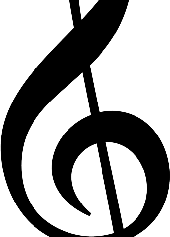Treble Clef Cliparts - Grey Treble Clef Png (640x480), Png Download
