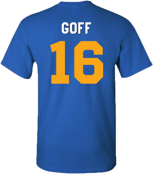 Men's Los Angeles Rams Logo Jared Goff Jersey T-shirt - I D Rather Be Playing Fortnite (577x720), Png Download