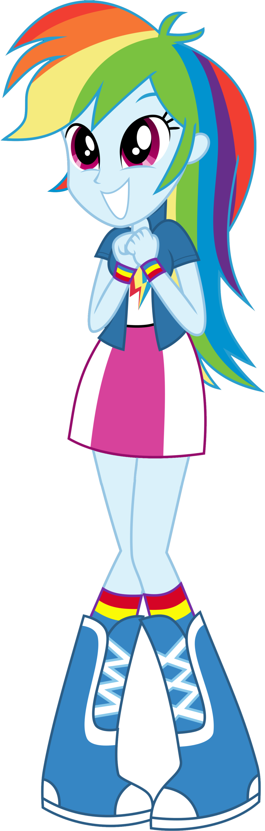 Tall - Human Rainbow Dash Equestria Girl (1024x2884), Png Download