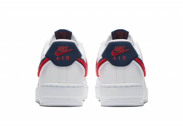 Air Force 1 Chenille Swooshes (640x640), Png Download