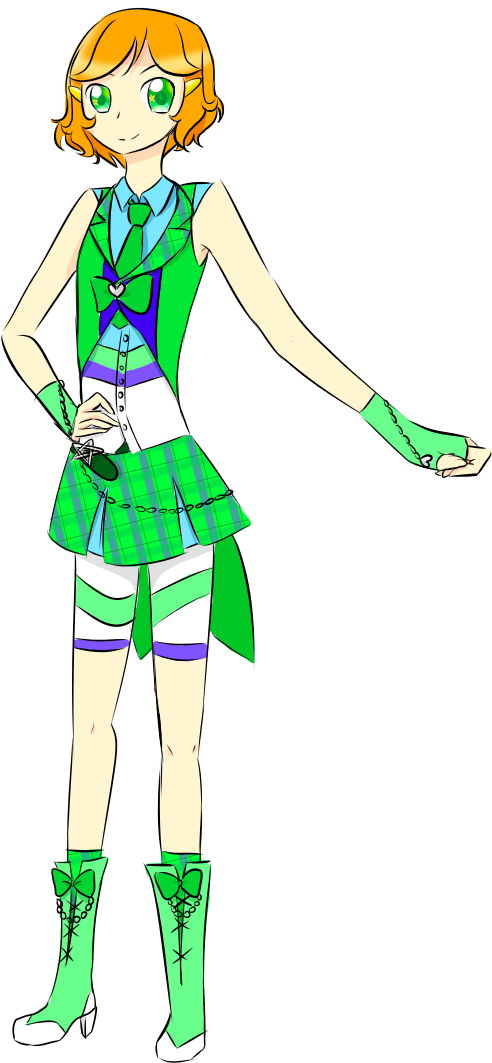 Yuka Cheer Coord2 - Illustration (900x1100), Png Download