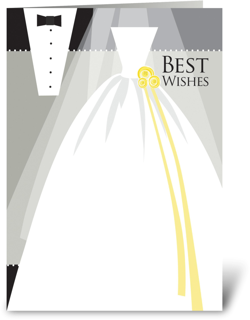 Bride & Groom Best Wishes - Graphic Design (1050x1188), Png Download