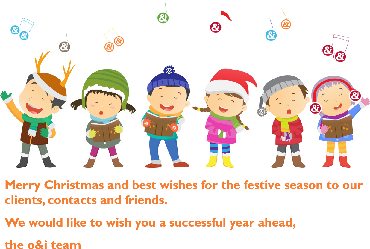 Best Wishes For The Festive Season From O&i Consulting - Christmas Singing Clipart (1258x866), Png Download