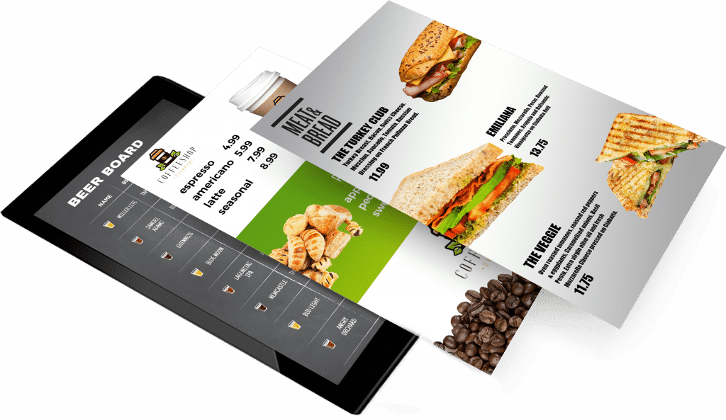 Digital Menu - Flyer (1024x593), Png Download