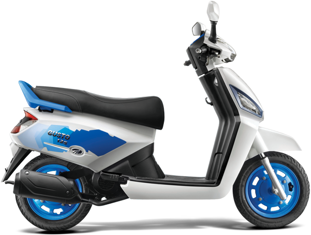 Manhidra Gusto Bolt White - Hero Pleasure Blue Colour (693x510), Png Download