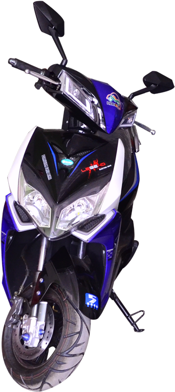 E-scooty - Motorized Scooter (899x787), Png Download