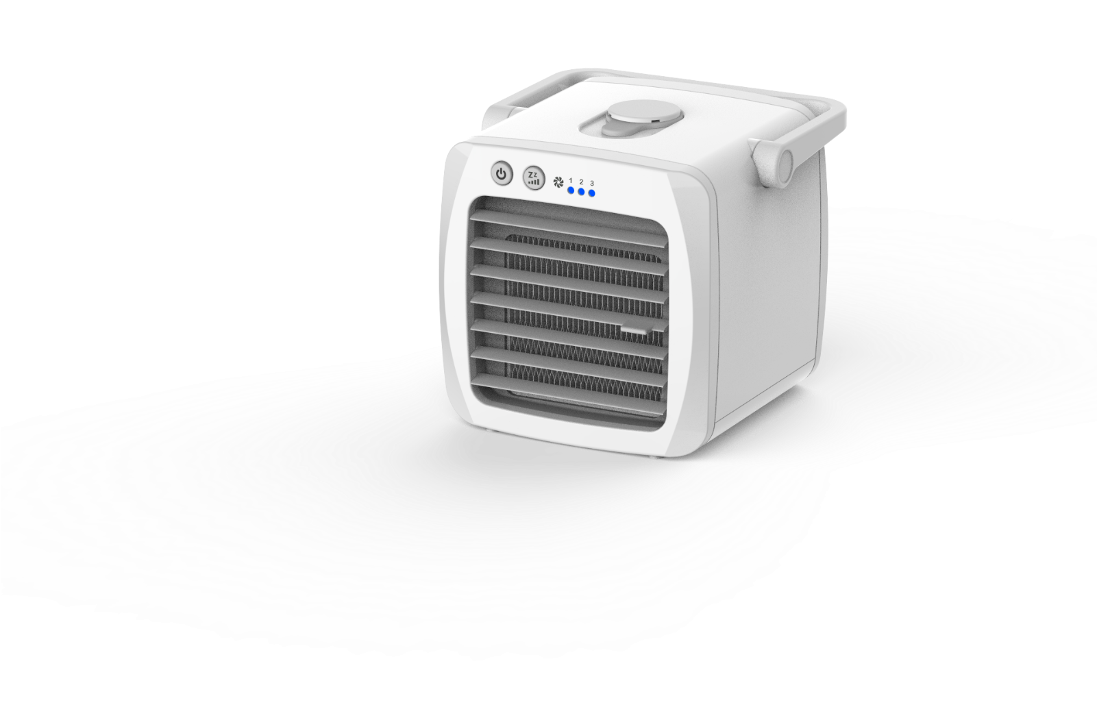 Portable Evaporative Cooling Mini Aircooler Desktop - G2t Ice รีวิว (1600x1150), Png Download