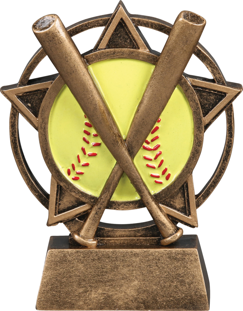 56920gs Orbit Resin Softball Trophy - Trophy (800x1024), Png Download