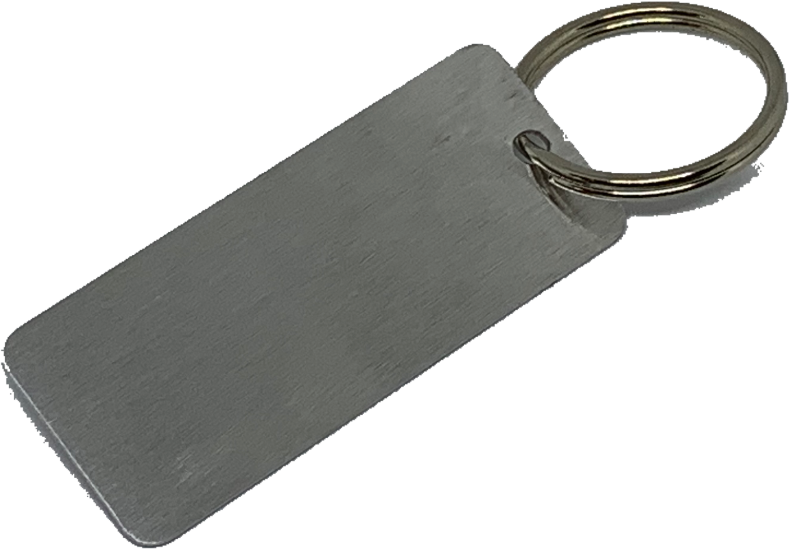 *new* Wholesale 50 Blank Metal Key Chain Tag Long Thin - Keychain (1600x1599), Png Download