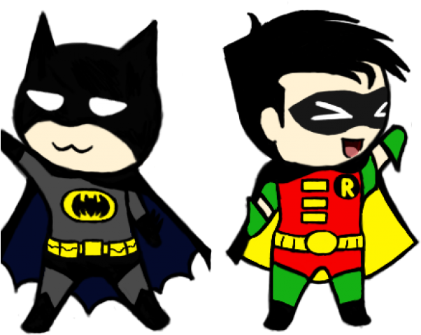 Comic Clipart Batman - Batman And Robin Clipart (640x480), Png Download