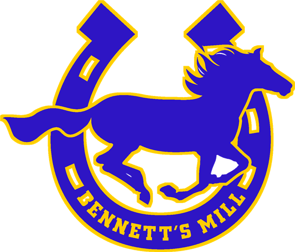 Bronco Logo - Bennett's Mill Middle School (600x514), Png Download