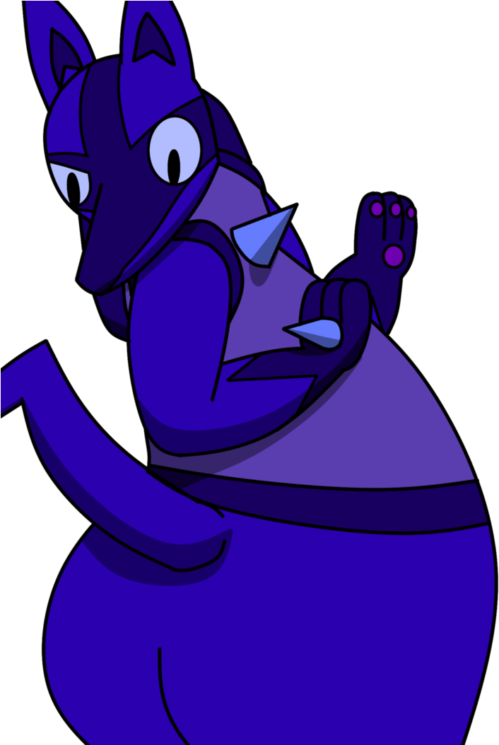 Lucario (part 1/4) - Lucario Blueberry Inflation (758x1053), Png Download