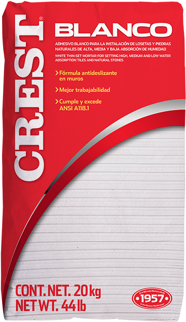 Crest Blanco - Pegazulejo Crest (442x709), Png Download