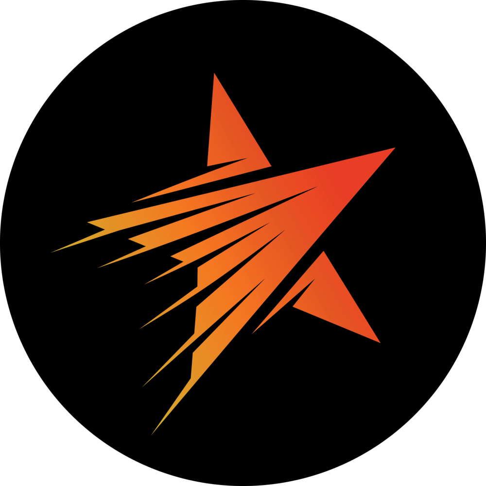 Black Star - Circle (1000x1000), Png Download
