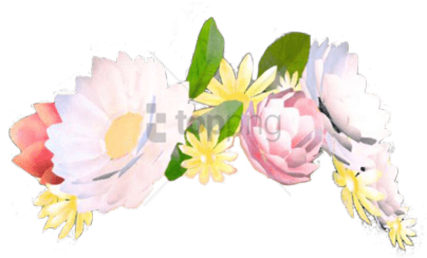Free Png Emoji De Los Monitos Png Image With Transparent - Snapchat Flower Crown Png (850x514), Png Download