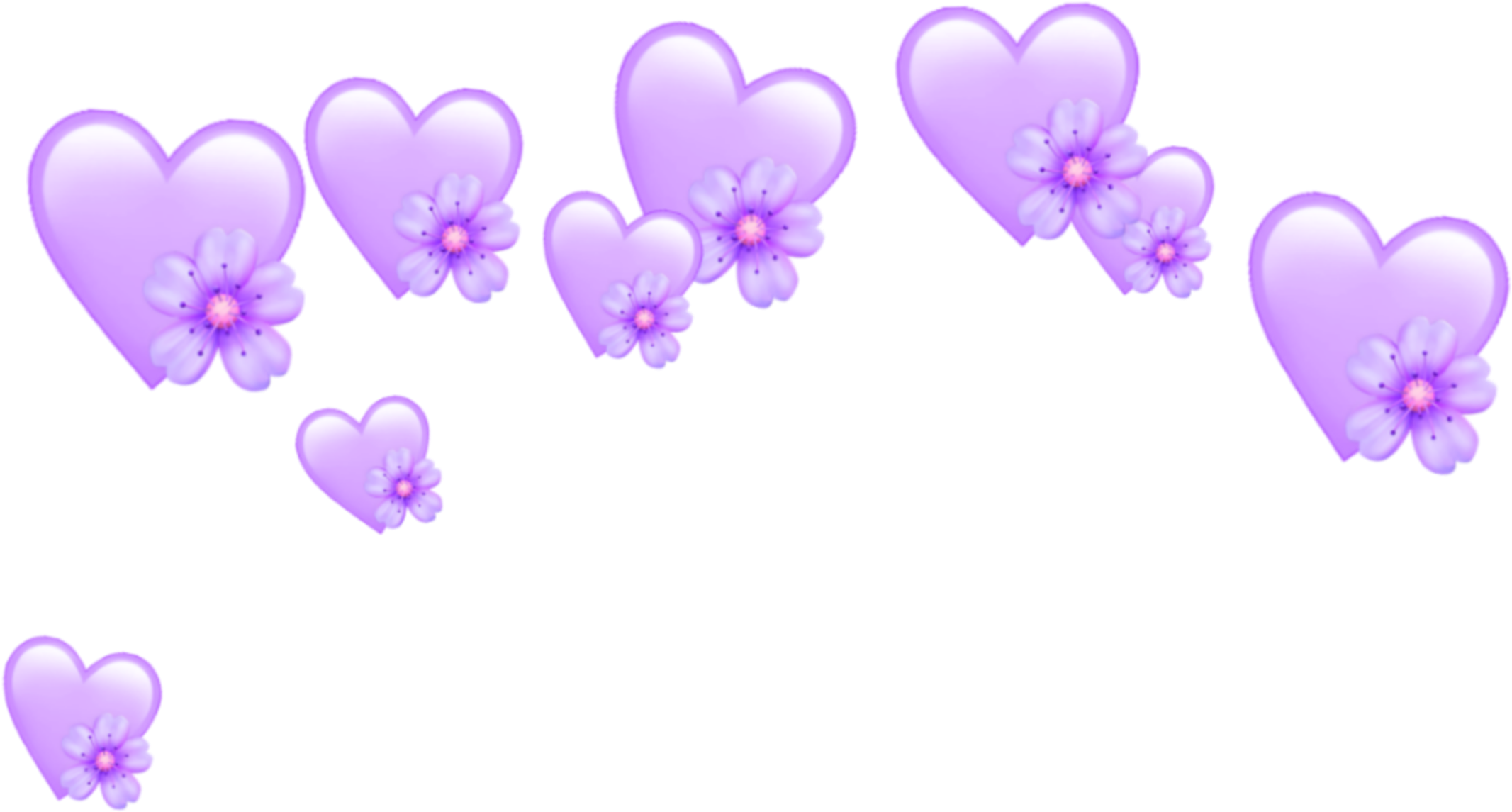 Heart Hearts Crown Emoji Tumblr Purple Heart Crown - Heart Crown Emoji