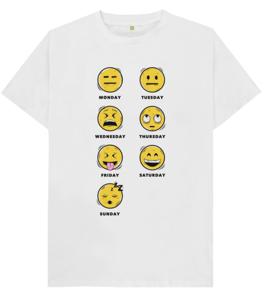 Emoji Tee - T Shirt White Plain (640x674), Png Download