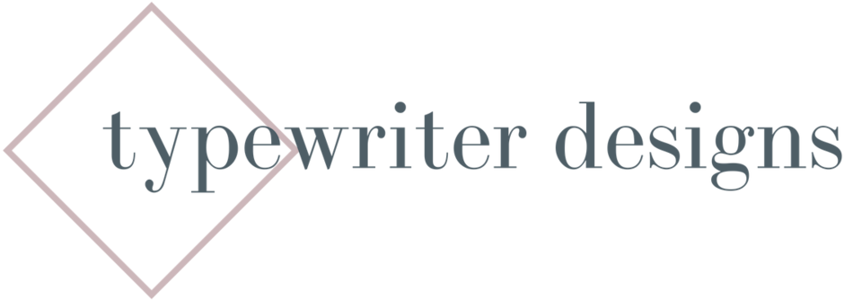 Typewriter Designs Logo Long Format=1500w (1000x333), Png Download