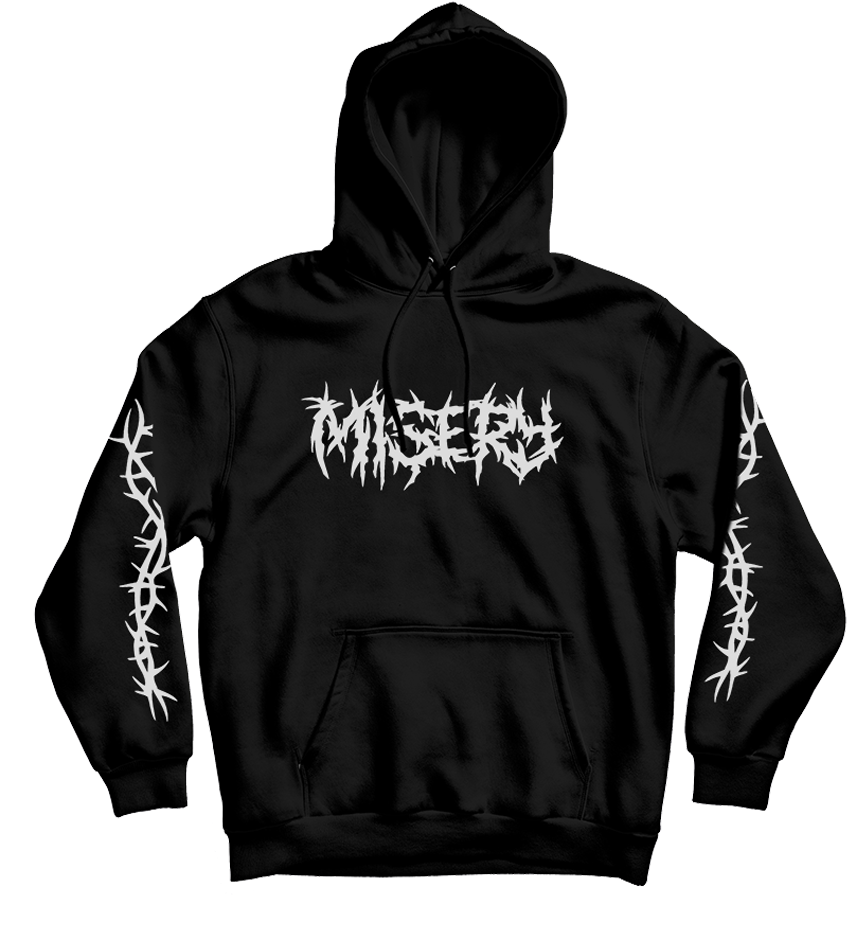 New Web Image Thorns Black Mock Up Web Image Copy - Gildan Navy Hoodie Blank (1000x1000), Png Download