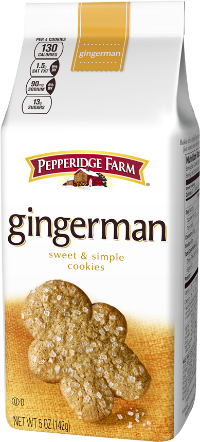 Distinctive - Pepperidge Farm Gingerbread Men (1000x1000), Png Download