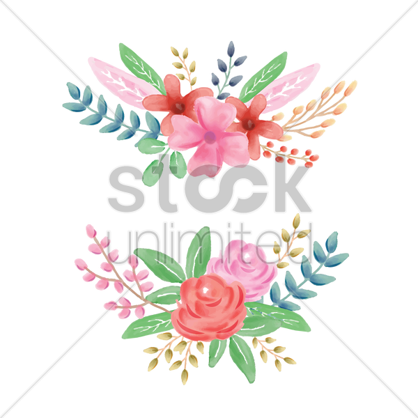 Floral Page Divider V矢量图形 - Hybrid Tea Rose (600x600), Png Download