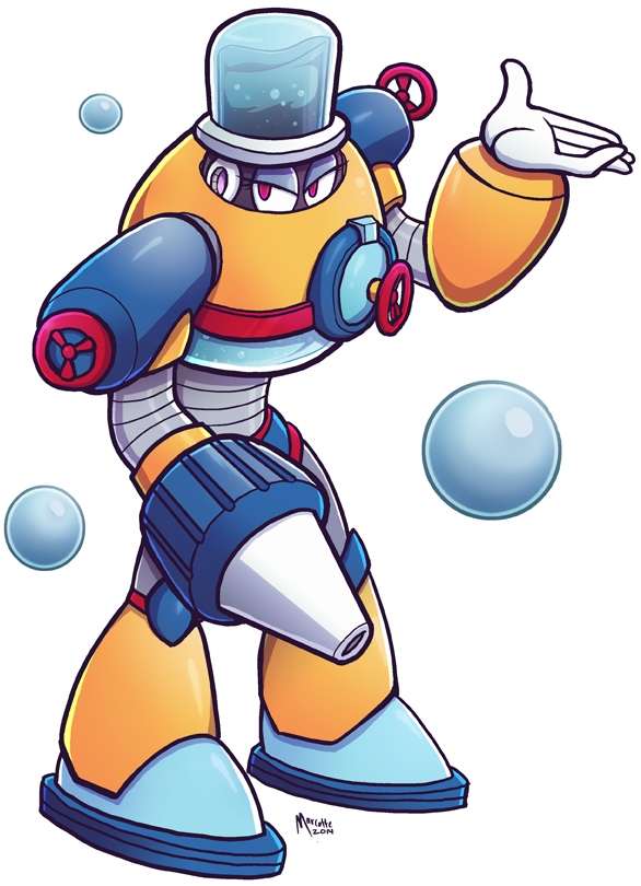 Megaman Aquaman (586x810), Png Download