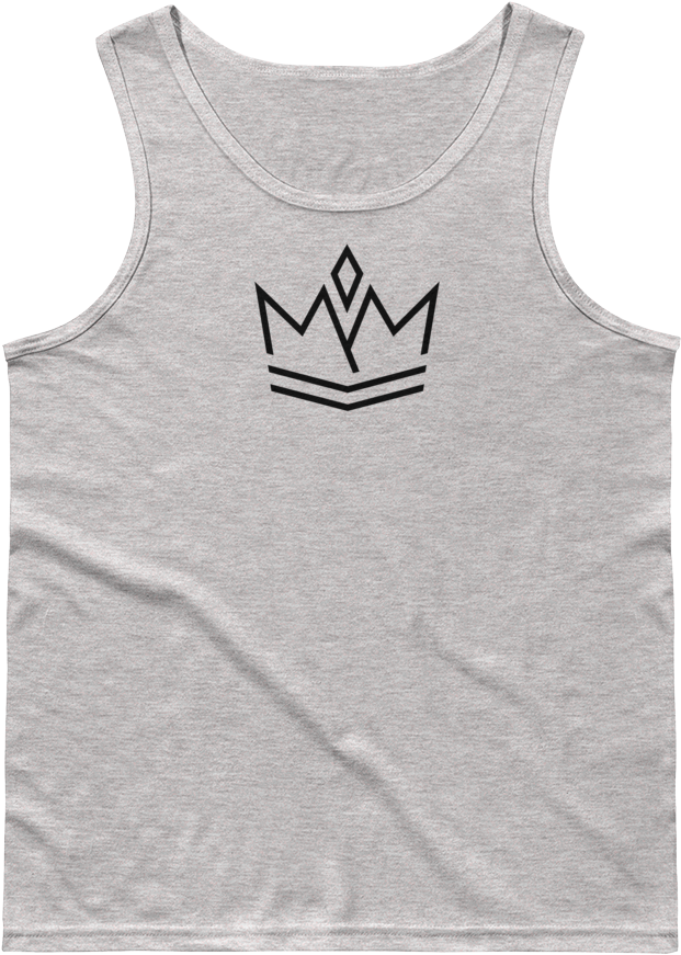 Black Crown Tank Top - T-shirt (1000x1000), Png Download