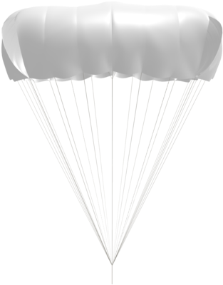 Parachute - Angel Sq - Parachuting (640x640), Png Download