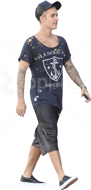 Free Png Justin Bieber Walking Png - Person Walking Transparent Background (480x720), Png Download