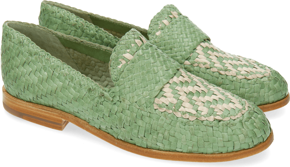 Loafers Ruby 10 Woven Mint - Slip-on Shoe (1024x1024), Png Download