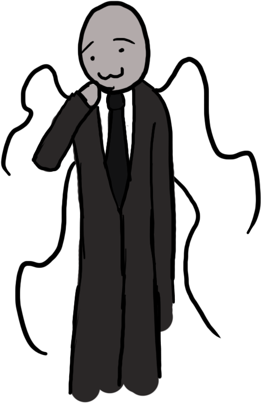 Pinkie Pie Slenderman Black Face Clothing Man Black - Cartoon (674x835), Png Download