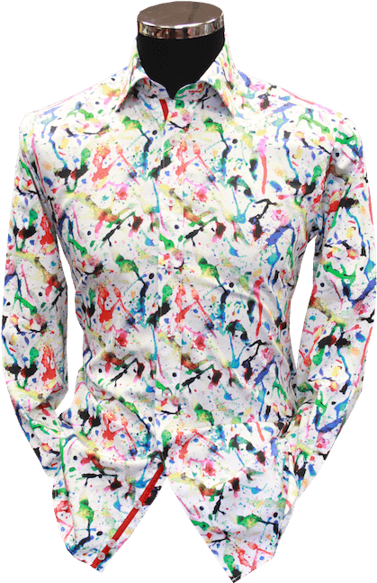 Paint Splat Shirt - Blouse (600x900), Png Download