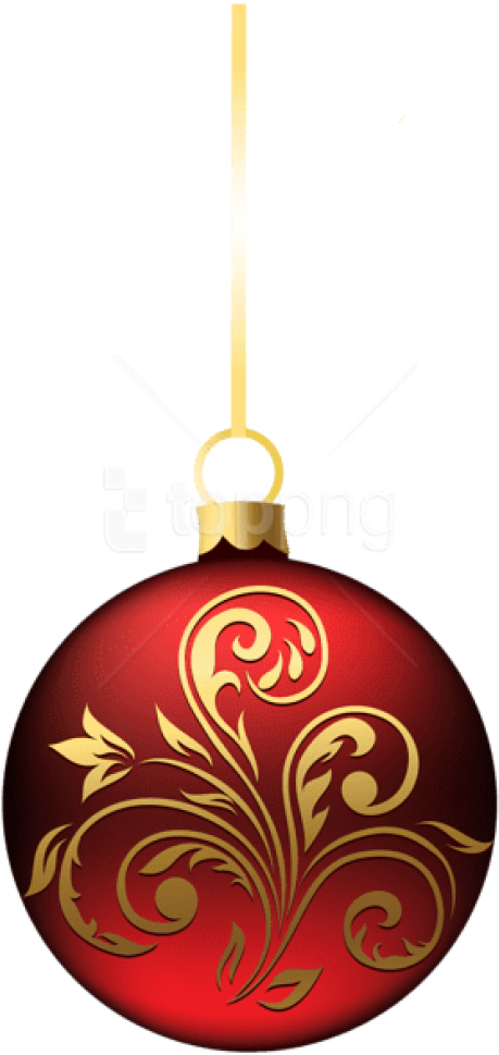 Free Png Large Transparent Bluered Christmas Ball Ornament - Red Christmas Ball Png (480x990), Png Download