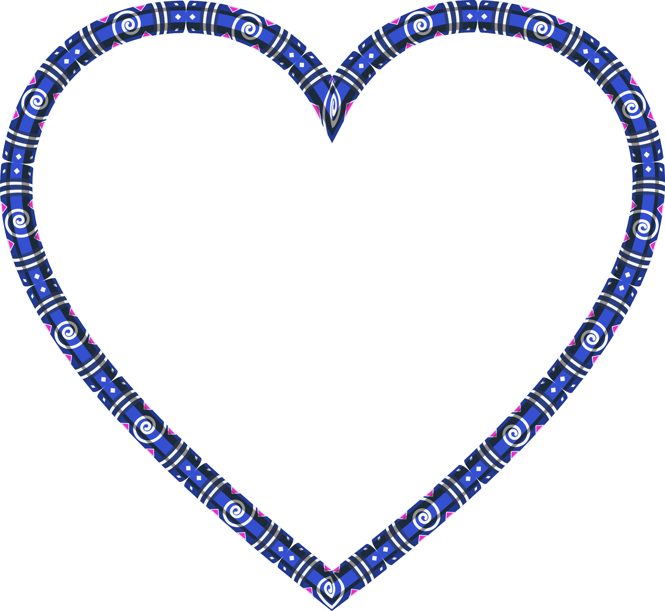 Image Stock Decorative Heart Frame Variation Big Image - Yankee Stadium Pricing Chart (2264x2078), Png Download