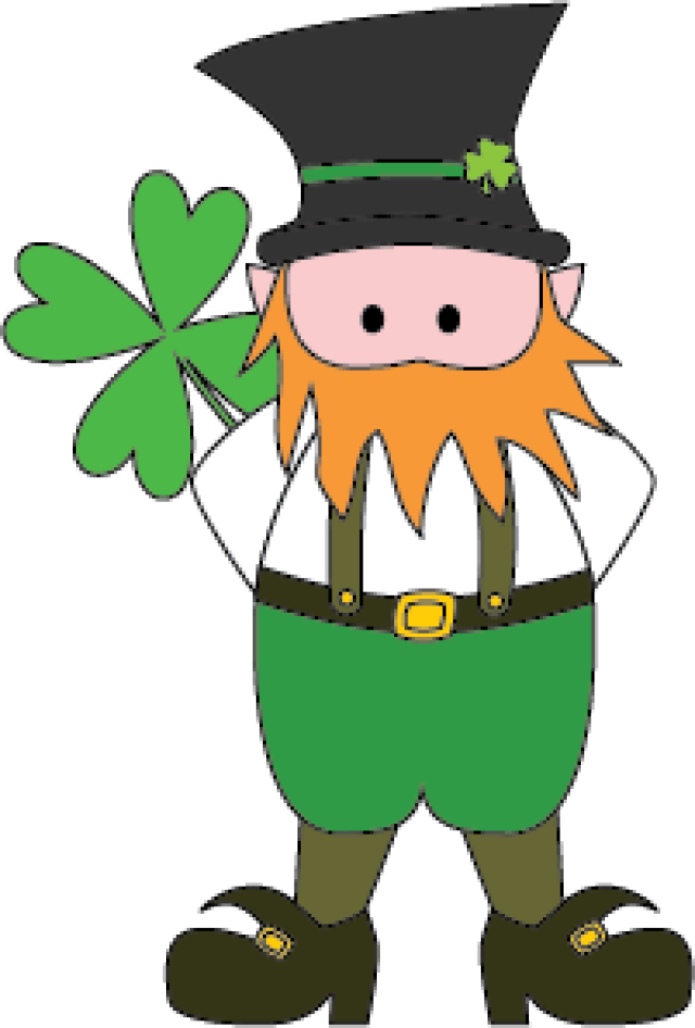 Free Digital Stamps - Leprechaun Face Cut Out (640x946), Png Download