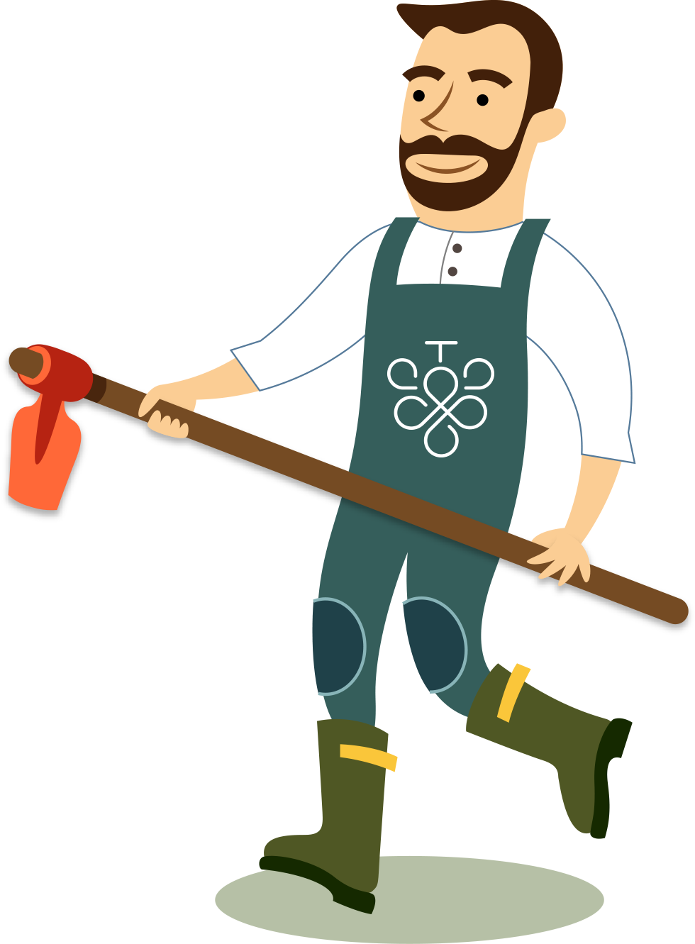 Farming Clipart Happy - Vineyard Worker Clip Art (980x1331), Png Download