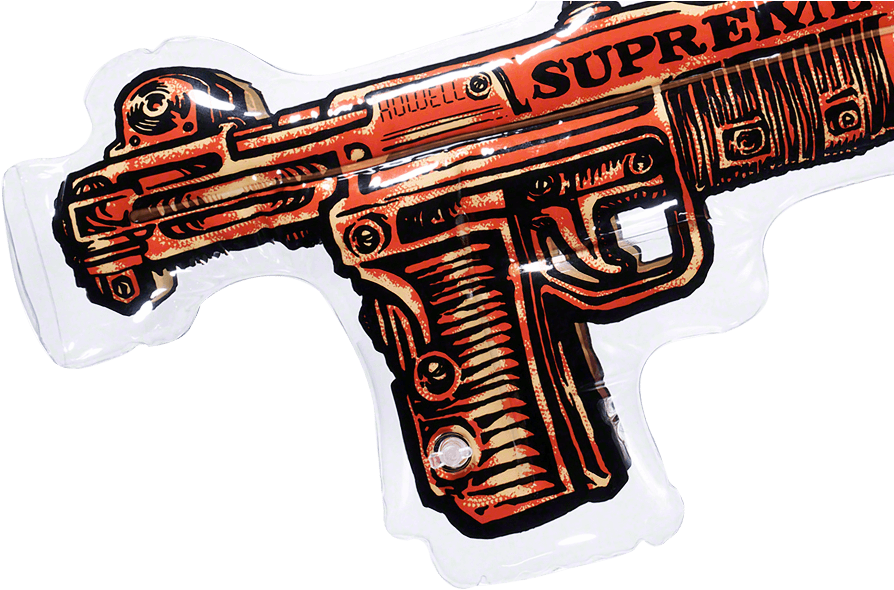 Supreme Toy Uzi Inflatable Pillow (1000x600), Png Download