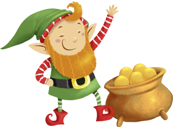 Leprechaun - Cartoon (821x405), Png Download