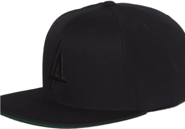 Snapback Clipart Thug Life - Black Flat Brim Baseball Cap (640x480), Png Download