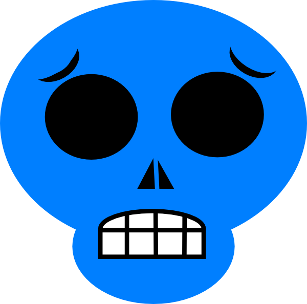Blue Sad Svg Clip Arts 600 X 594 Px (600x594), Png Download