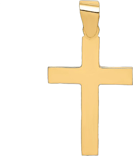 Zgold Cross Xr565 - Pieni Kultainen Rippiristi (600x600), Png Download