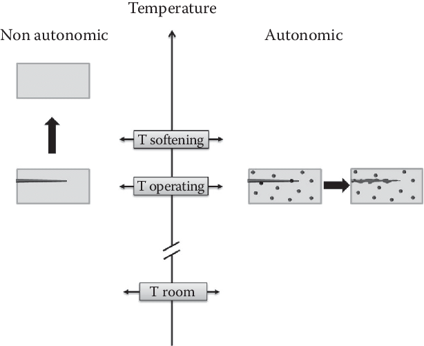 Nonautonomic Self Healing Involves Overheating To Enable - Diagram (614x501), Png Download