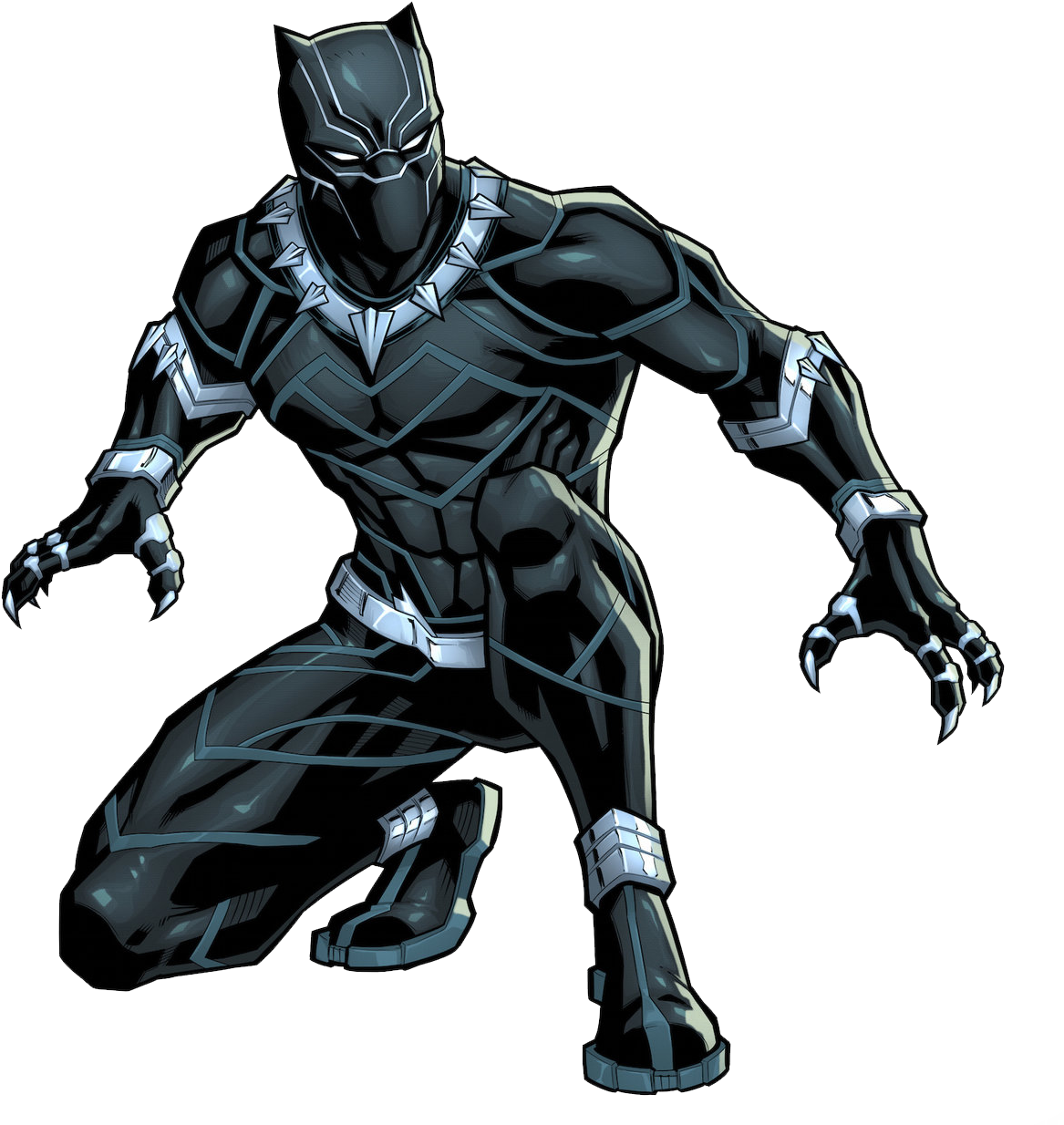 Black Panther Cartoon Characters Free Transparent Png Download Pngkey