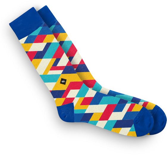 Dye Sublimated Socks - Sock (600x600), Png Download