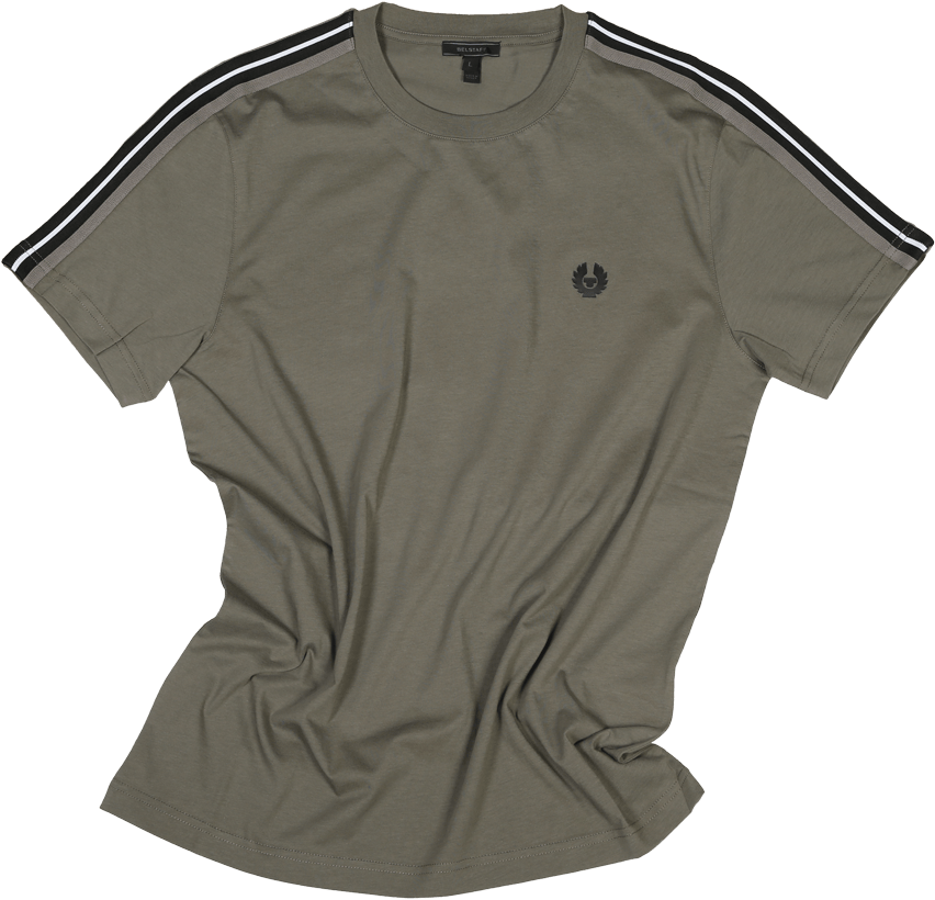 Belstaff Seddon T-shirt Man, Green Smoke - Polo Shirt (1070x1360), Png Download