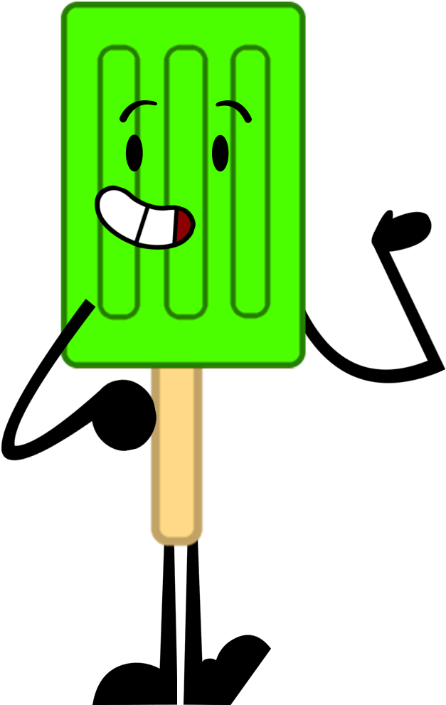 Green Popsicle (725x1011), Png Download