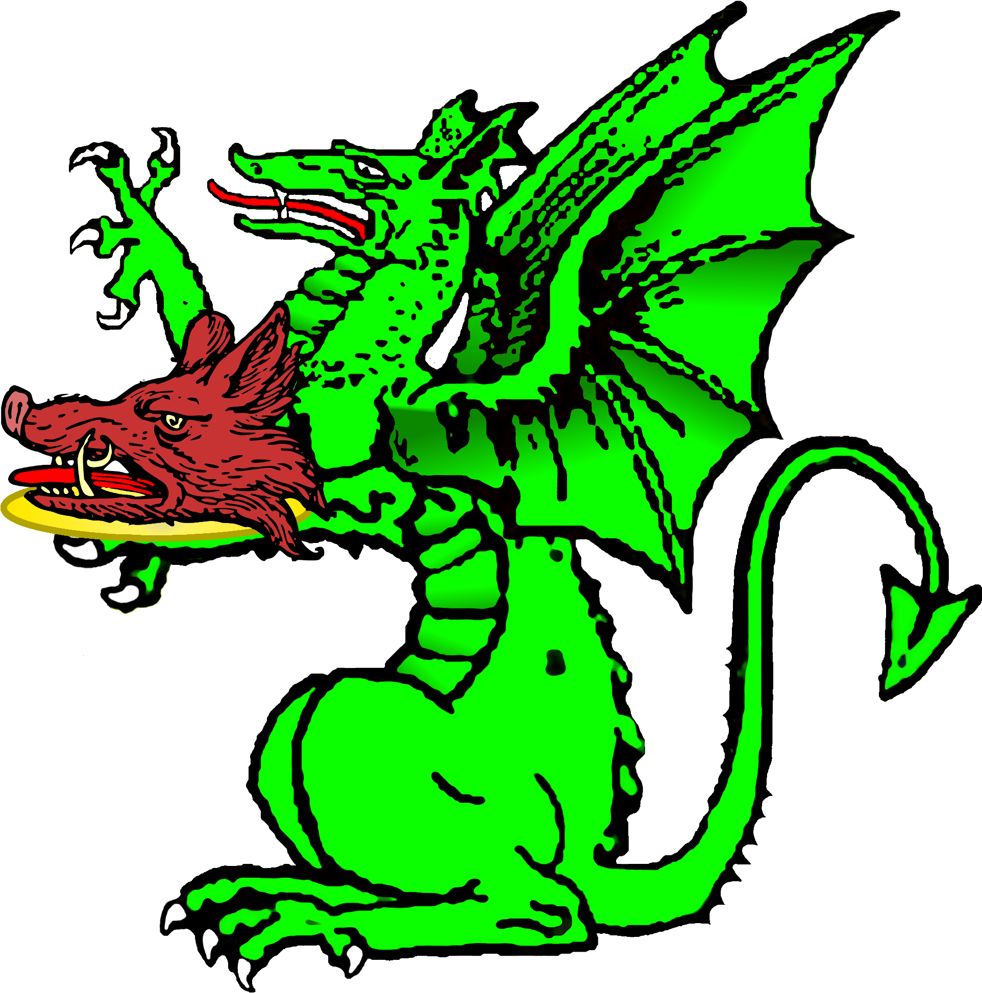 Cam Achievement Component - Heraldry Dragon Supporter (2000x2000), Png Download