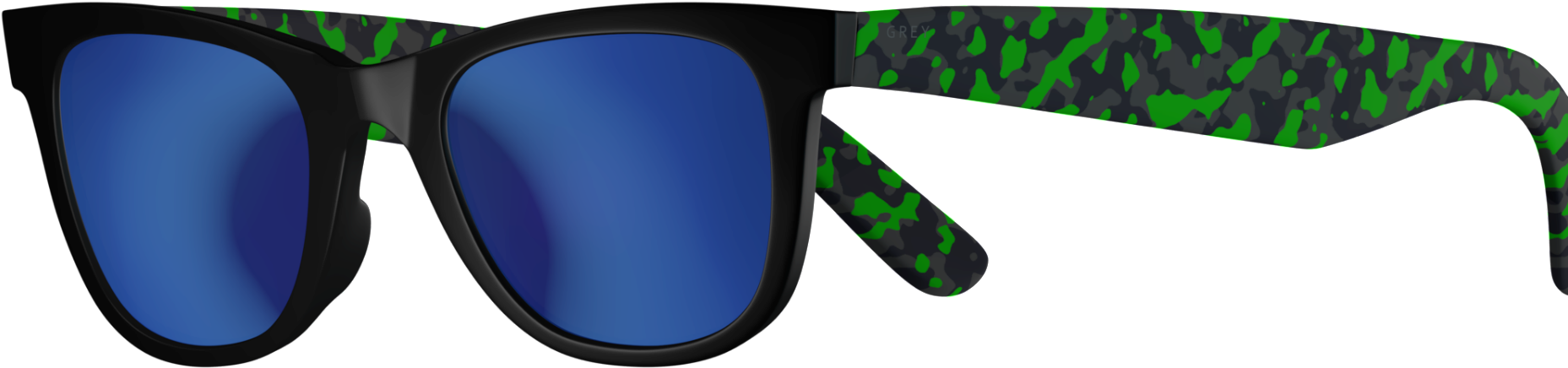 Camo Grey With Green - Plastic (1920x1920), Png Download