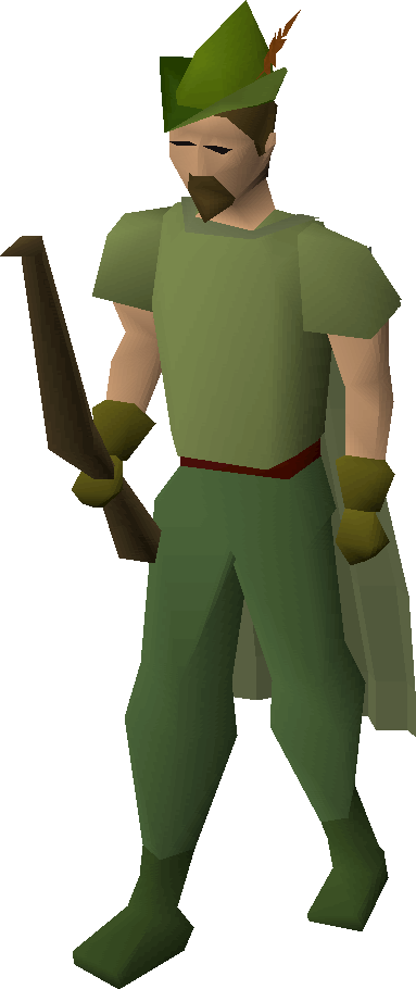 Robin - Runescape Robin Hood Outfit (383x910), Png Download